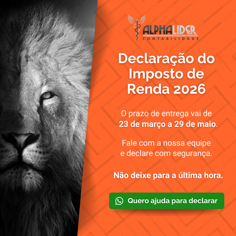 Imposto de Renda 2026 Alphalider Contabilidade